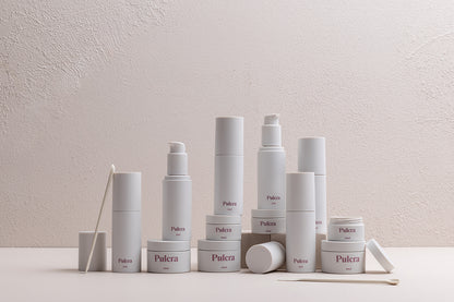 Premium refillable travel set bundle in milk, carry-on approved bottles and jars. TSA approved refillable travel containers for beauty and cosmetic products.